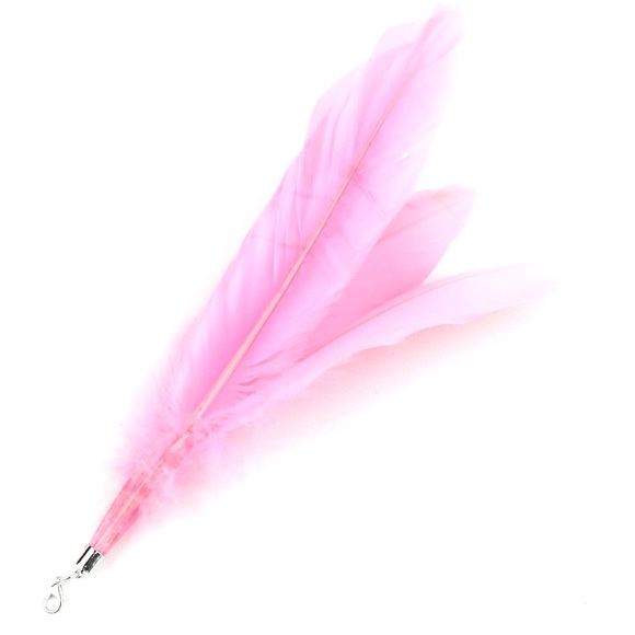 8 Pcs Pet Cat Interactive Toy Feather Wand Rod Kitty Bell Play Funny Teaser Set - Picture 6 of 10